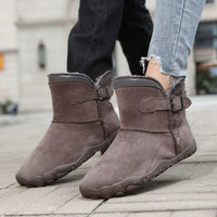 Barefoot Winter Boots - Fleece Lined Ankle Boots - Waterproof & Non-Slip