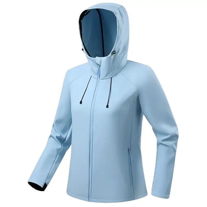 Women's Softshell Jacket - Water-Resistant & Hooded - Fleece Lined