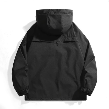 Waterproof Rain Jacket - Unisex Windbreaker with Hood