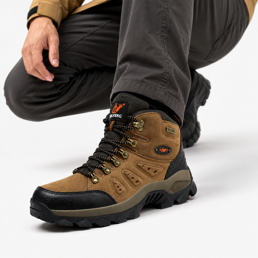 Men's Hiking Boots - Orthopedic Support - Water-Resistant & Non-Slip