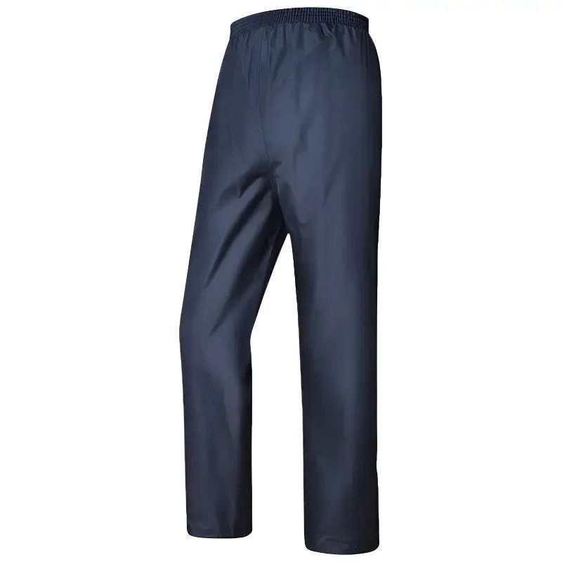 Men's Rain Pants - Waterproof & Mesh Lined - Easy Pull-On