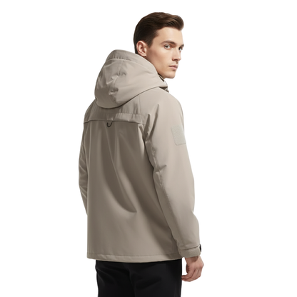 Waterproof Rain Jacket - Unisex Windbreaker with Hood