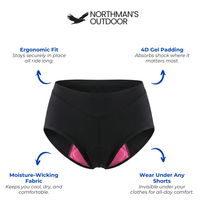 Women's Padded Cycling Underwear – 4D Gel Pad – Breathable
