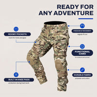 Tactical Pants for Men - Knee Pad Work Pants - Camo & Solid Colors