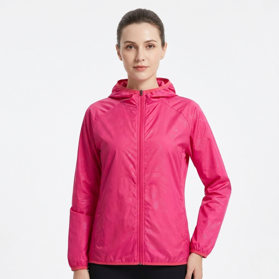 Packable Rain Jacket - Lightweight Hooded Cycling Jacket