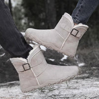 Barefoot Winter Boots - Fleece Lined Ankle Boots - Waterproof & Non-Slip