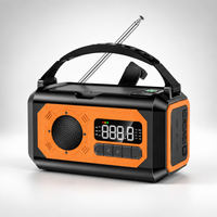 Emergency Radio - Hand Crank Solar Weather Radio - 12000mAh Power Bank