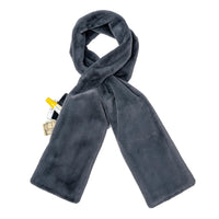 Faux Fur Scarf - Hidden Zipper Pocket - Pull-Through Scarf for Women & Men