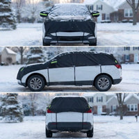 SUV Car Cover for Winter - Half Cover for Snow & Ice - Waterproof