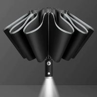 Windproof Umbrella - Automatic Open & Close - LED Light in the Handle