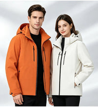 Windbreaker Jacket - Hooded Unisex Outdoor Jacket - Thermal Lining