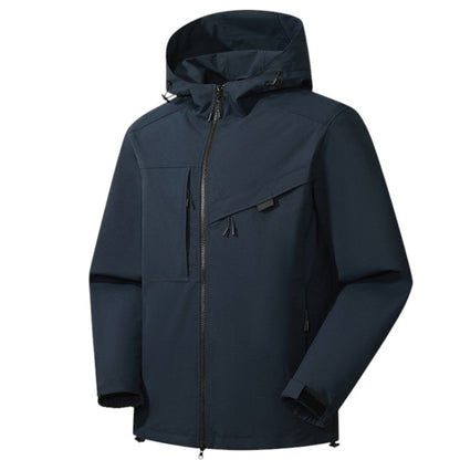 Men's Rain Jacket - 8,000mm Waterproof & Packable - Adjustable Hood