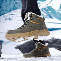 Men's Winter Boots - Waterproof & Warm Lined - Non-Slip Grip