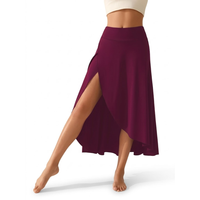 Women’s Asymmetrical Sports Skirt – Midi Length – Side Slit