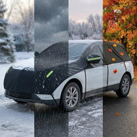 SUV Car Cover for Winter - Half Cover for Snow & Ice - Waterproof