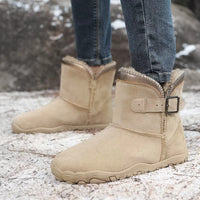 Barefoot Winter Boots - Fleece Lined Ankle Boots - Waterproof & Non-Slip