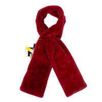 Faux Fur Scarf - Hidden Zipper Pocket - Pull-Through Scarf for Women & Men
