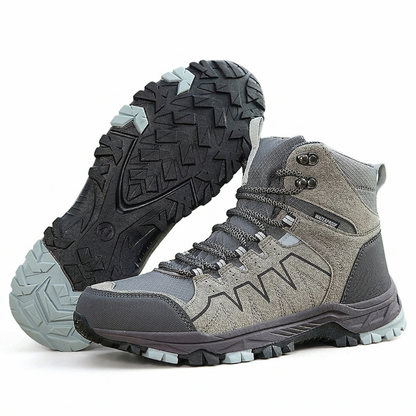 Waterproof Hiking Boots - Ankle-High Support - Non-Slip Grip
