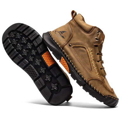 Men's Boots - Waterproof Vegan Leather - Rugged Non-Slip Sole