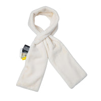 Faux Fur Scarf - Hidden Zipper Pocket - Pull-Through Scarf for Women & Men