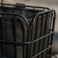 Bike Basket Front or Rear - Folding Wire Basket - Removable Carry Bag