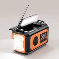 Emergency Radio - Hand Crank Solar Weather Radio - 12000mAh Power Bank