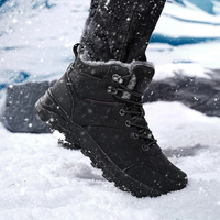 Men's Winter Boots - Waterproof & Warm Lined - Non-Slip Grip