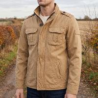 Field Jacket for Men - Military Style Utility Jacket - 6 Pockets