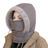 Balaclava Winter Face Mask - Hooded with Plush Lining - Adjustable