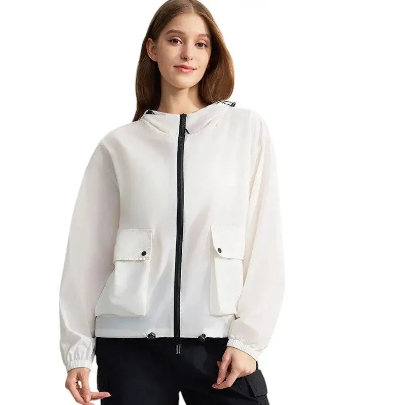 Women's UV Protection Jacket - Ultra-Lightweight & Packable - Water-Resistant
