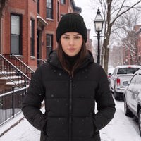 Beanie Hat - Ribbed Knit Fisherman Beanie - Unisex Winter Cuffed Cap