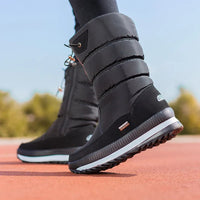 Women's Snow Boots - Mid-Calf Plush Lined Winter Boots - Water-Resistant