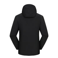 Men's Softshell Jacket - Removable Hood - Fleece Lined