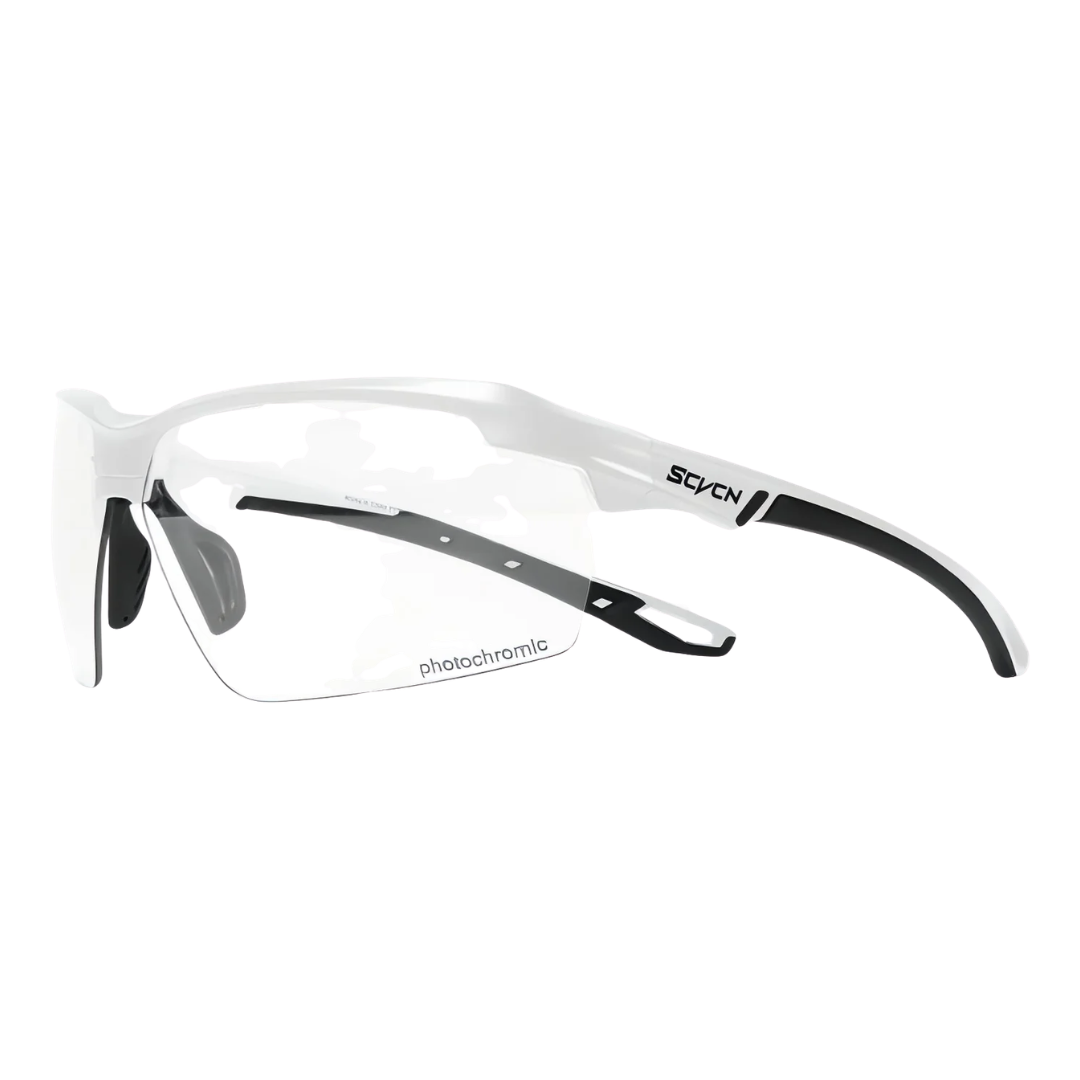 Photochromic Sports Sunglasses – UV400 Protection – Lightweight Half-Frame