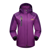 Women's Softshell Jacket & Pants Set - Windproof & Water-Repellent - Hooded