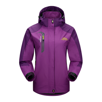Women's Softshell Jacket & Pants Set - Windproof & Water-Repellent - Hooded