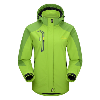 Women's Softshell Jacket & Pants Set - Windproof & Water-Repellent - Hooded