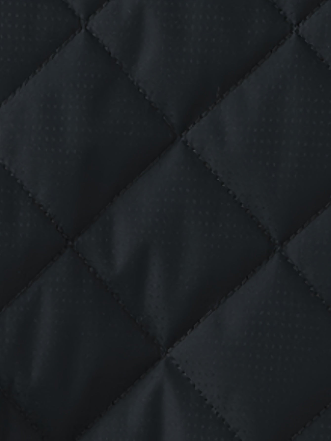 Men's Quilted Jacket - Warm Fleece Lined - Stand Collar