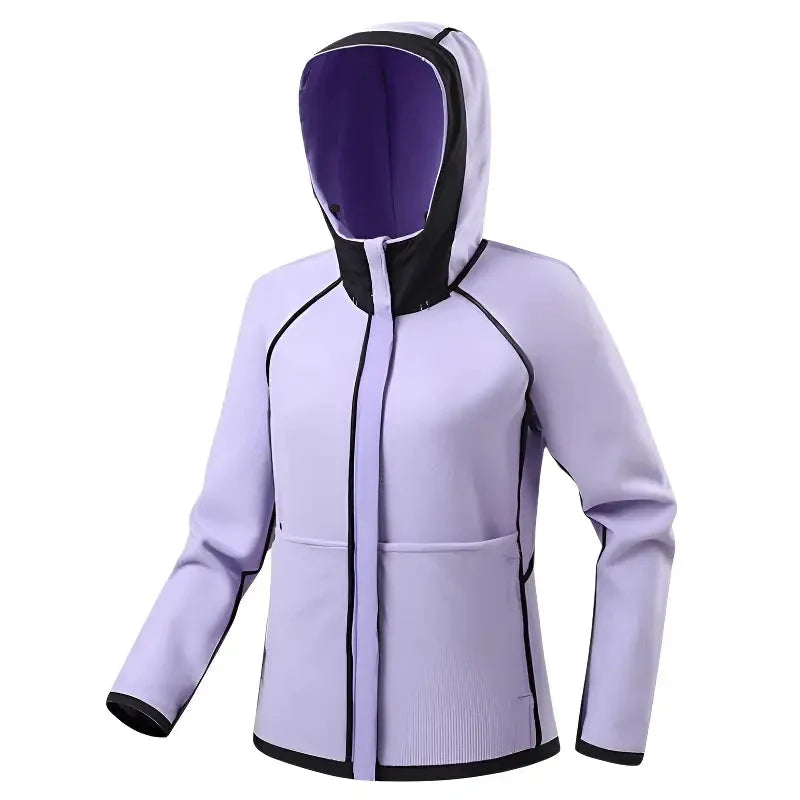 Women's Softshell Jacket - Water-Resistant & Hooded - Fleece Lined