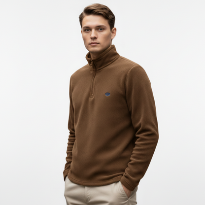 half zip fleece pullover men