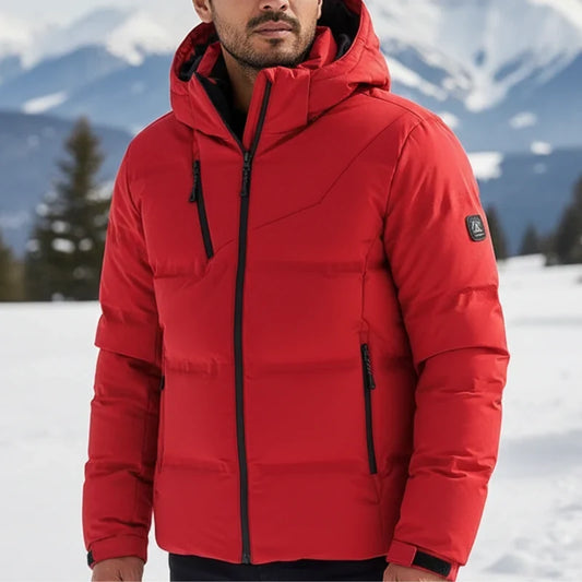Men's Winter Jacket - Waterproof & Windproof - Insulated Hood