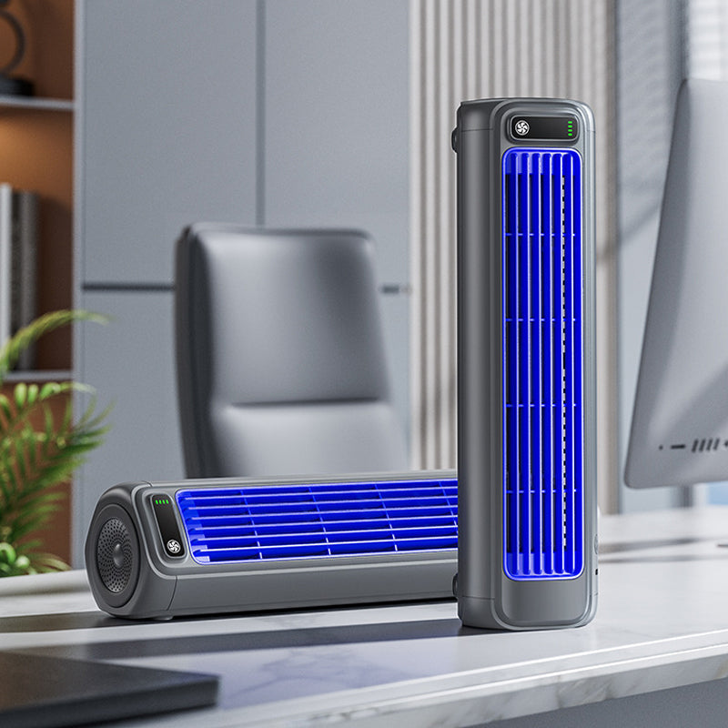 Portable Air Cooler - 3-in-1 Cordless Fan - Rechargeable, Wall-Mountable