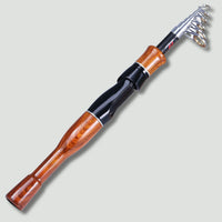 Telescopic Fishing Rod with Cork Handle Compact and Durable