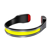 Rechargeable Headlamp - 230° COB Wide Beam Head Lamp - Red Rear Light