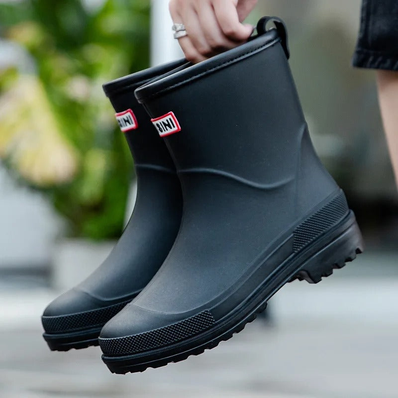Stiefeletten Damen Wasserdicht Slip On mit Antirutschsohle