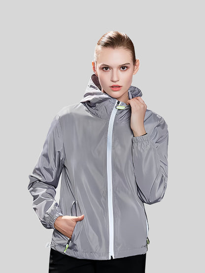 Women's Windbreaker Jacket - Windproof & UV Protection - Ultra-Light Packable
