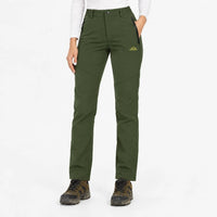 Winter Pants for Women - Water-Repellent Softshell - Fleece Lined