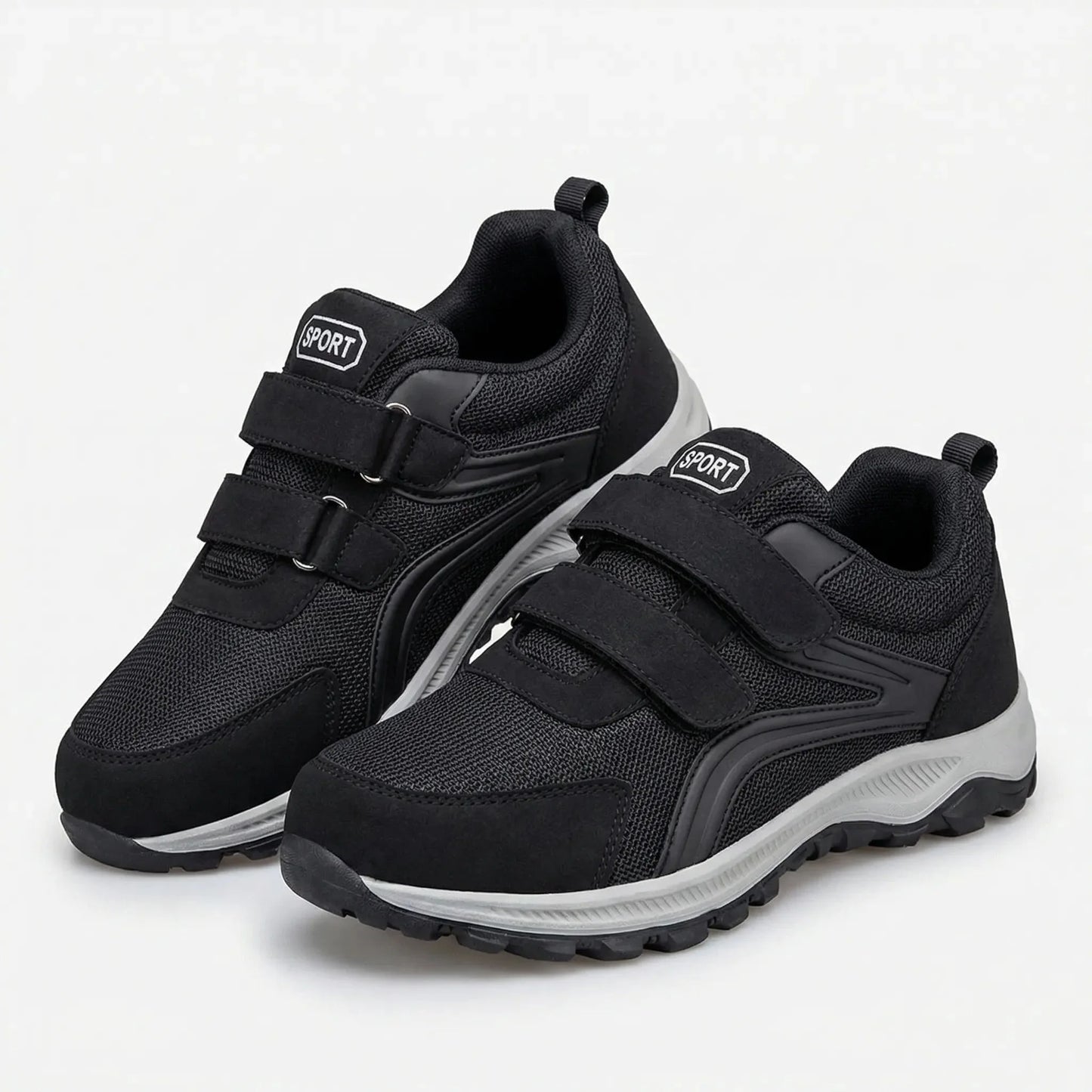 Orthopedic Shoes for Men - Wide Toe Box - Adjustable Velcro Straps