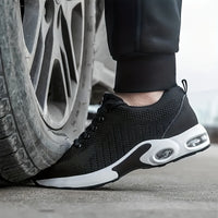 Steel Toe Shoes - Air Cushion Work Sneakers - Breathable & Puncture-Proof