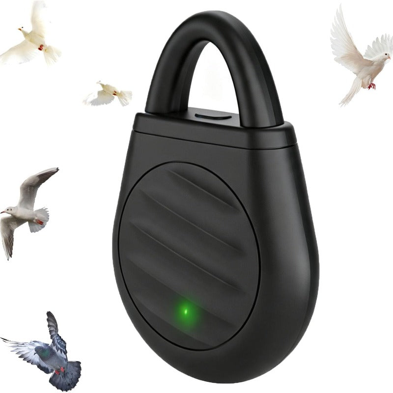 Ultrasonic Bird Deterrent - Clip-On, USB-C Rechargeable - Chemical-Free